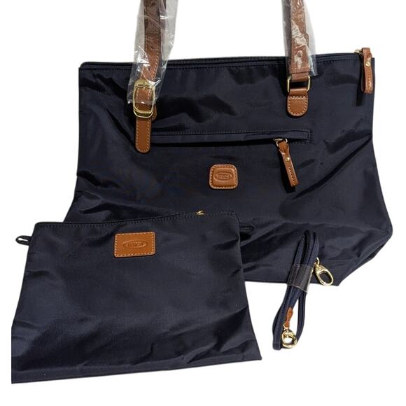 Bricks 3 in one SportinaTravel bag Navy NWT with luggage strap medium 12'x10x6" - Picture 1 of 16